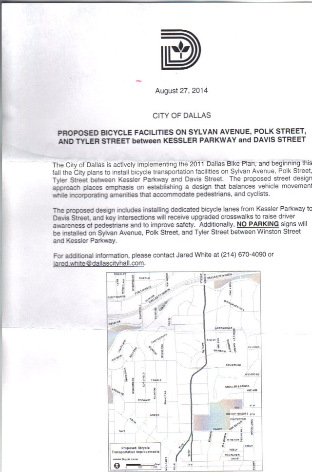 SylvanBikeLaneAnnoucementLetter